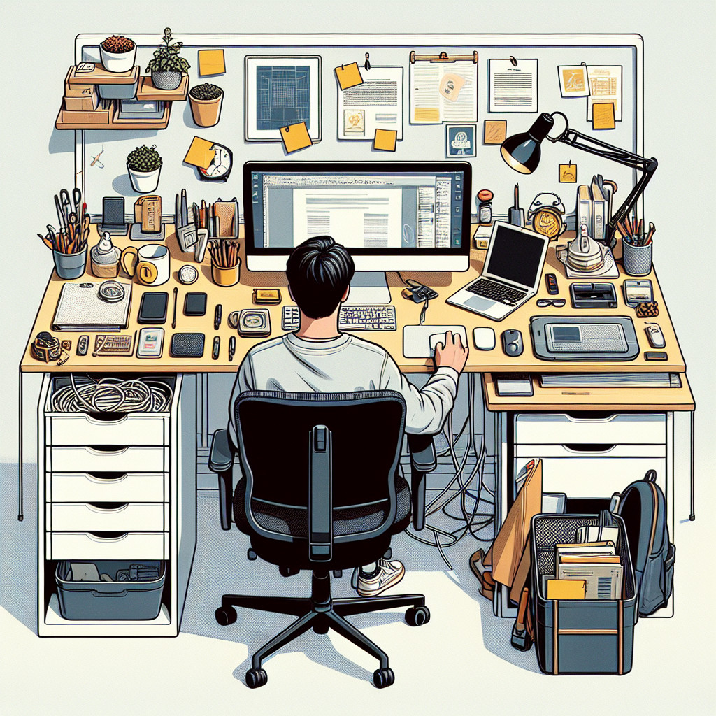 Sztuka organizacji biurka: porady dla profesjonalistów i studentów.