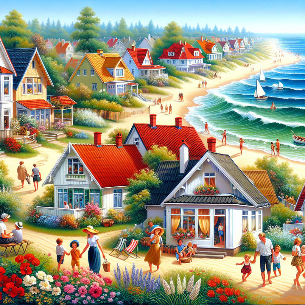 Ustka domki przy plaży - możliwość organizacji imprez sportowych na plaży