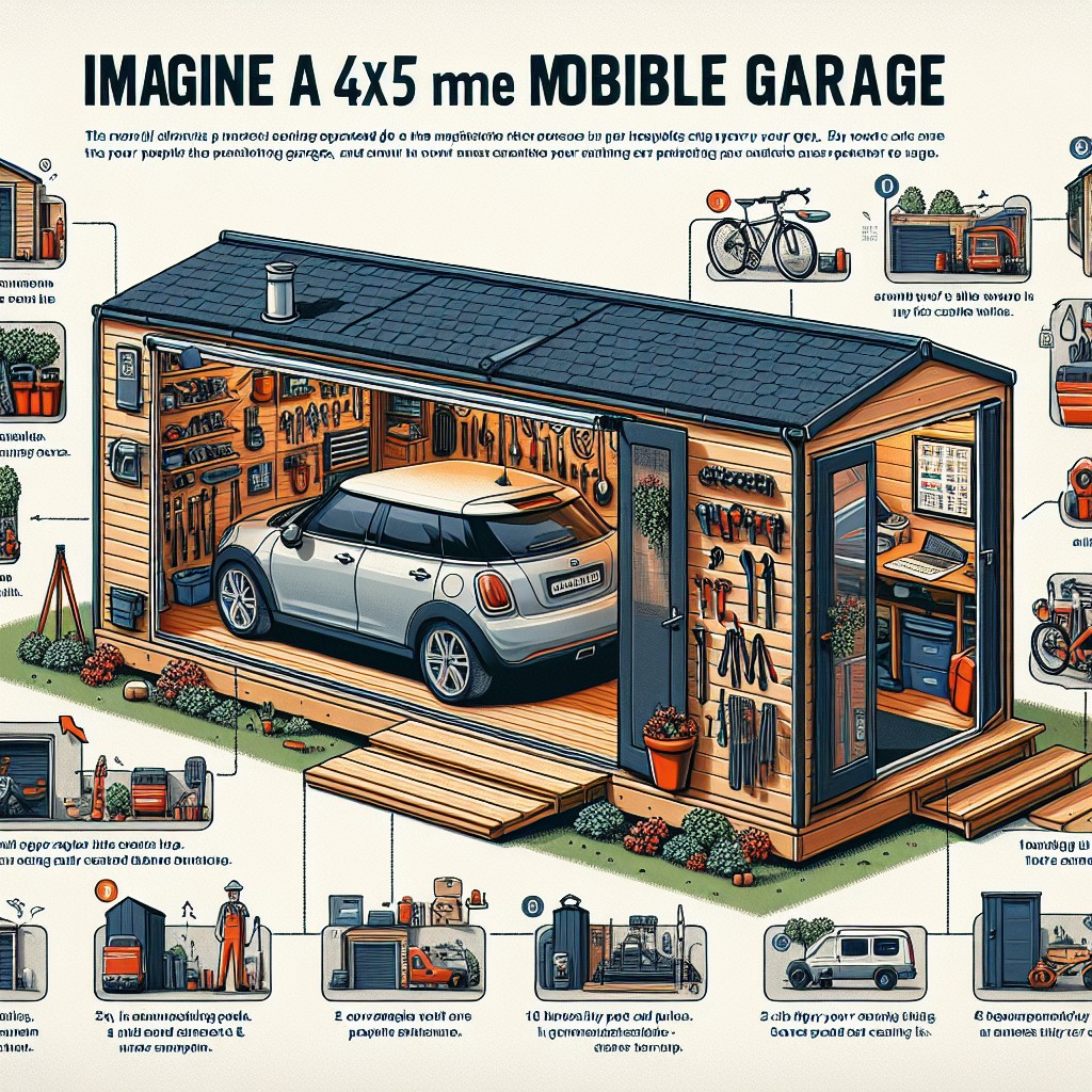 A 4x5 mobilgarázs használata italok tárolására